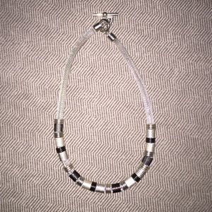 Mesh beaded necklace